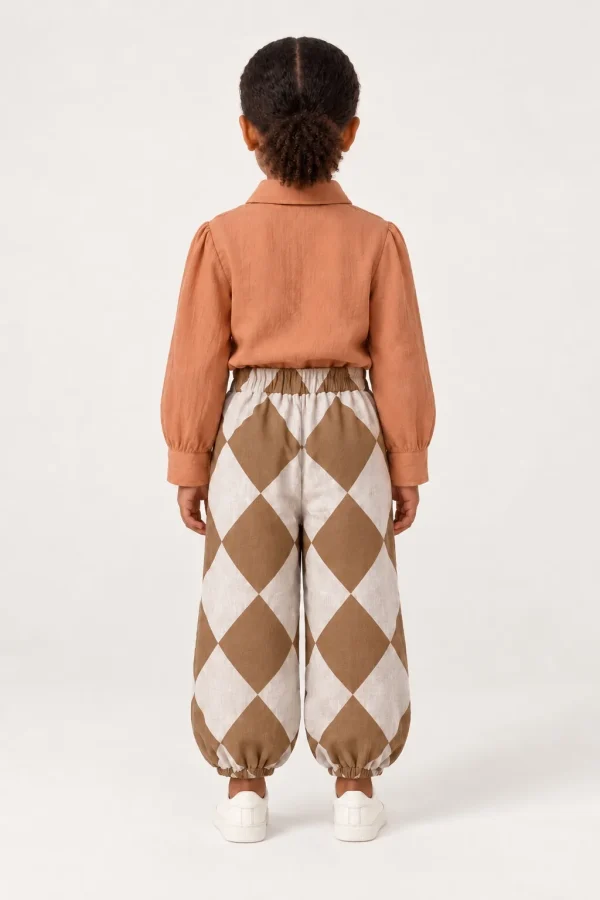 PÊCHE — Chemise enfant en gaze de coton, vue de dos