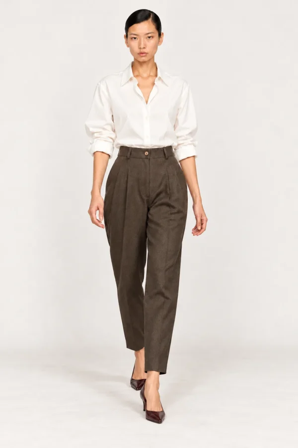 CÈDRE — Pantalon ballon en coton, portée