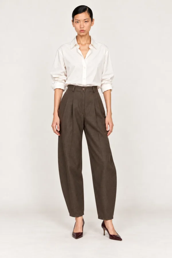 CÈDRE — Pantalon ballon en coton, vue de face