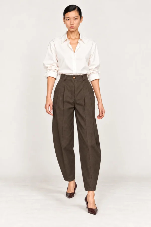 CÈDRE — Pantalon ballon en coton, vue de face